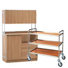 MOBILIER DE LUX DIN LEMN SI INOX