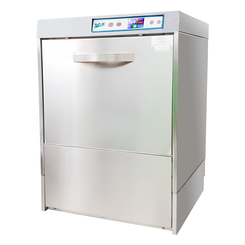 Masina de spalat vase profesionala cu deschidere frontala, control digital, pompa drenaj , dispenser detergent si clatire, capacitate de spalare 500 de pahare pe ora
