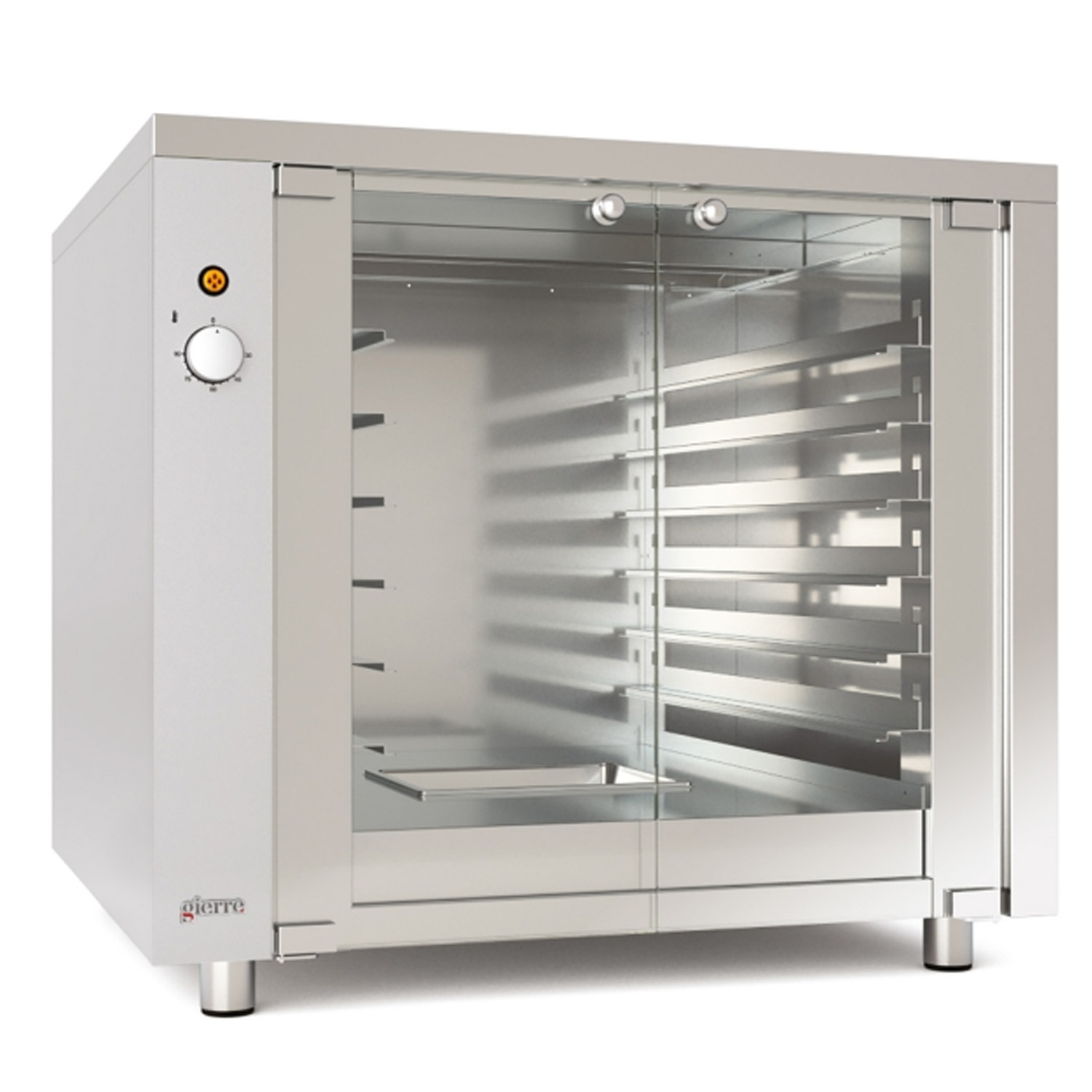 Dospitor / Dulap cald profesional GIERRE, Inox, capacitate: 12 tavi