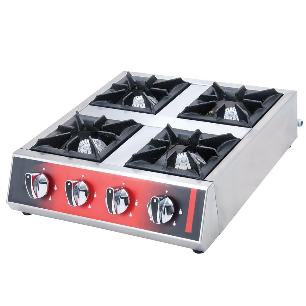 Masina de gatit pe gaz cu 4 arzatoare de banc