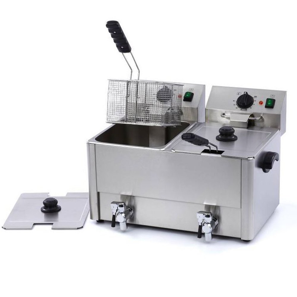 Friteuza electrica cu debuseu 2*8 lt