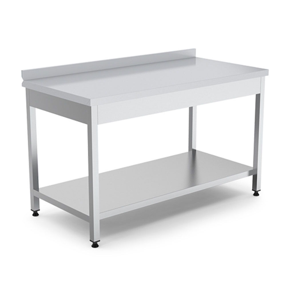 Masa de lucru inox cu polita inferioara 200*70*85