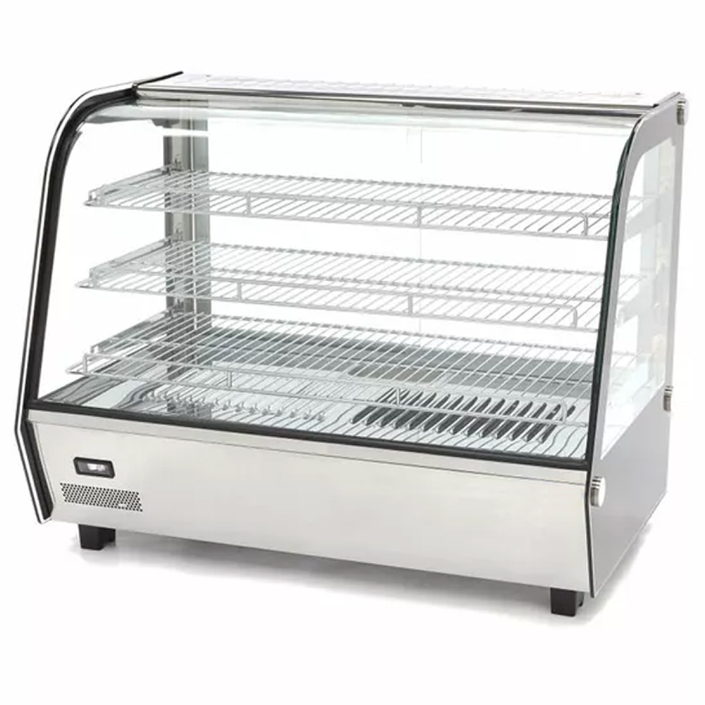 Vitrina calda de banc, inox, 160 lt, 85*57*67 cm
