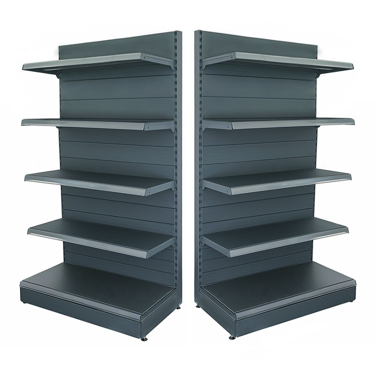 Raft magazin metalic de perete 100*225 baza 50 cm si 4 polite de 40 cm