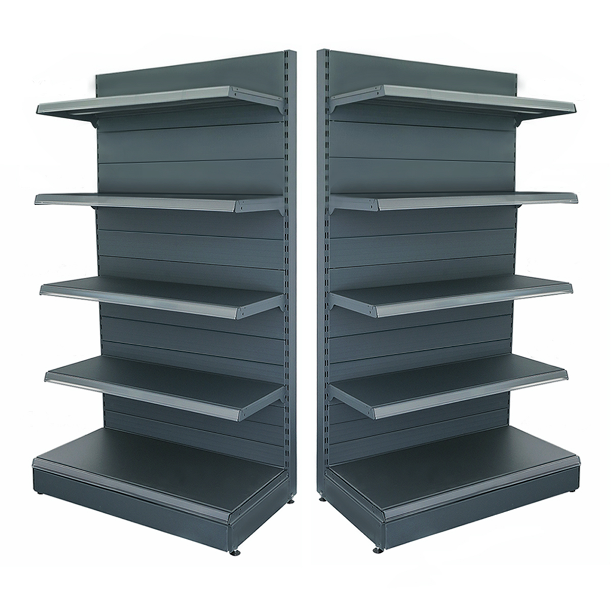 Raft magazin metalic de perete 100*225 baza 40 cm si 4 polite de 30 cm