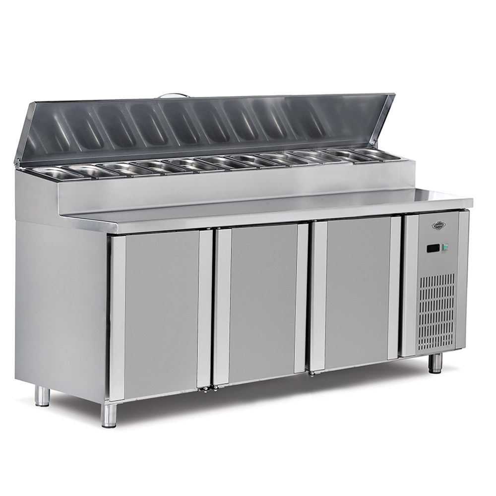 Masa preparare pizza 2 m cu 10 cuve