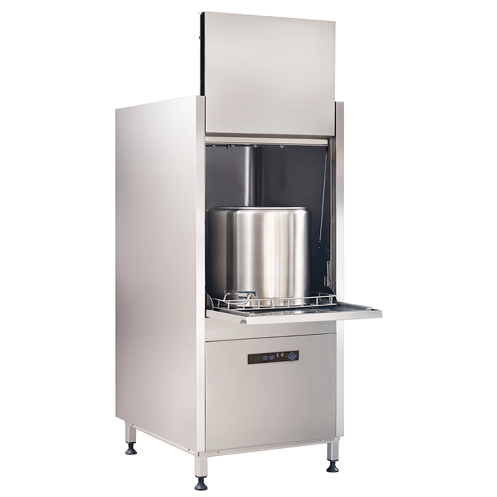 Masina de spalat oale profesionala cu panou de control digital, pompa drenaj, capacitate de spalare 600 de oale pe ora