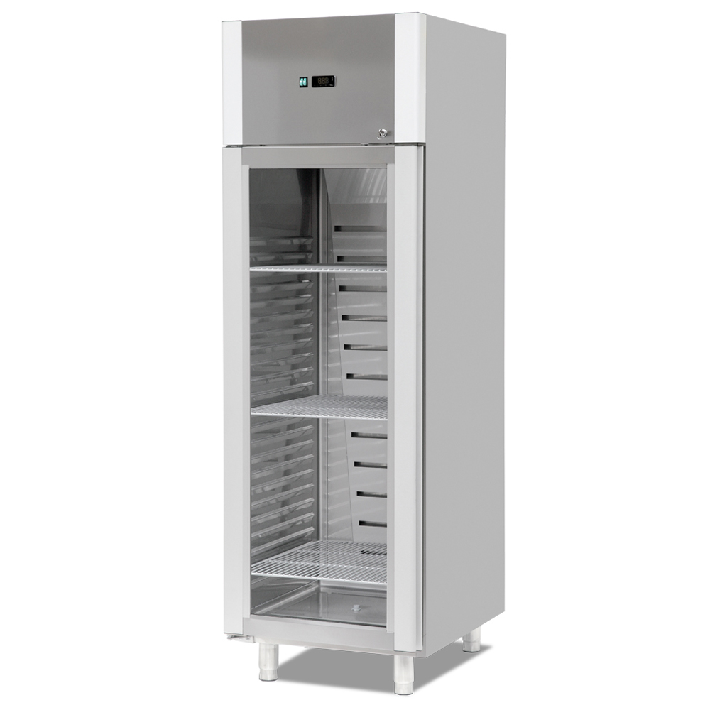 Dulap frigorific vertical inox cu 1 usa din sticla, 700 lt