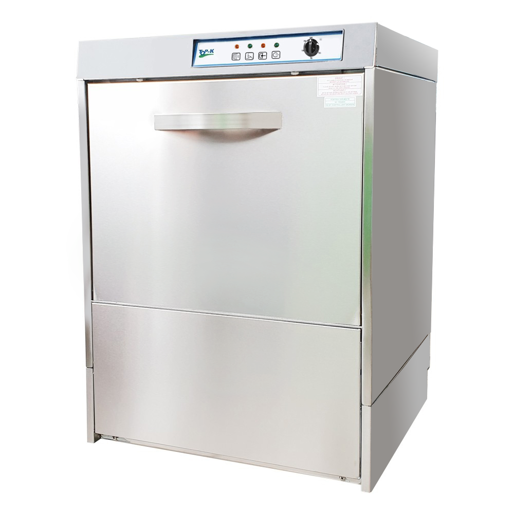 Masina de spalat vase profesionala cu deschidere frontala, pompa drenaj, dispenser detergent si clatire, capacitate de spalare 500 de pahare pe ora