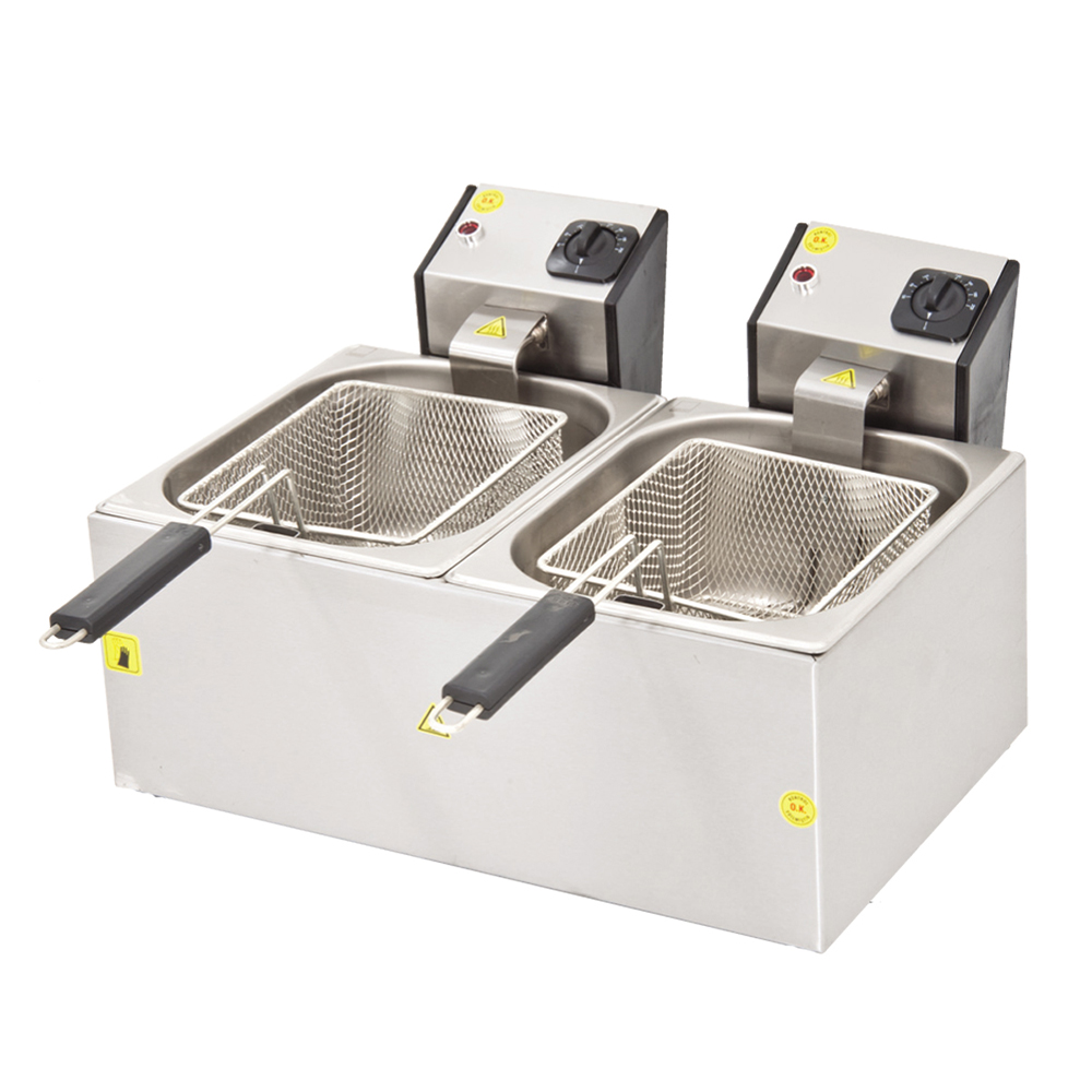 Friteuza electrica cu 2 cuve 5 lt