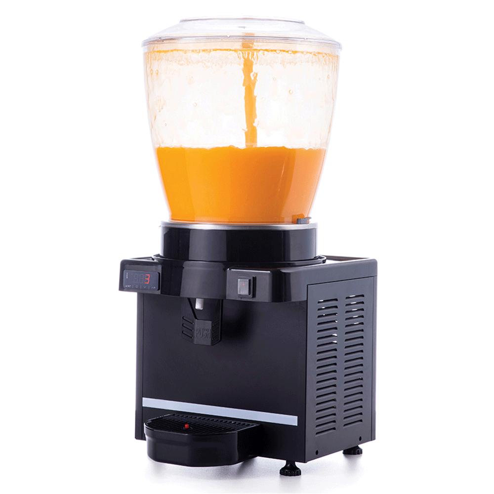 Aparat dozator special suc, ceai rece, capacitate 1 bazin 22 lt cu panou digital si dispersie