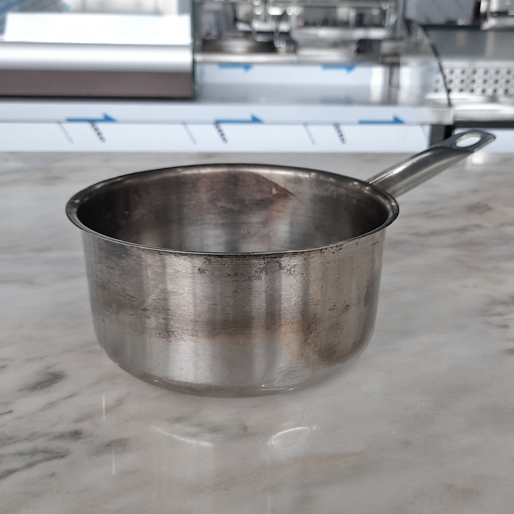 Cratita inox cu maner 1,5 lt