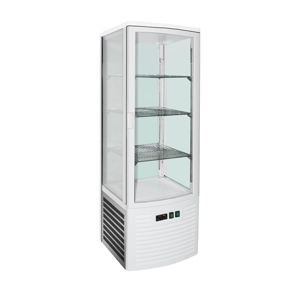 Vitrina frigorifica, racire ventilata, inox, 235 lt, 51*48*165 cm