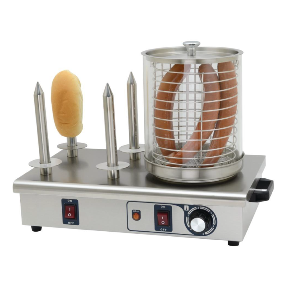 Aparat hot-dog electric, cu 4 tepuse, 48*31*41 cm