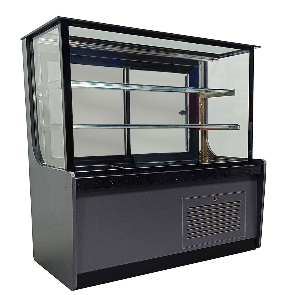 Vitrina neutra orizontala, ANTRACIT-D143, geam drept, 100 cm