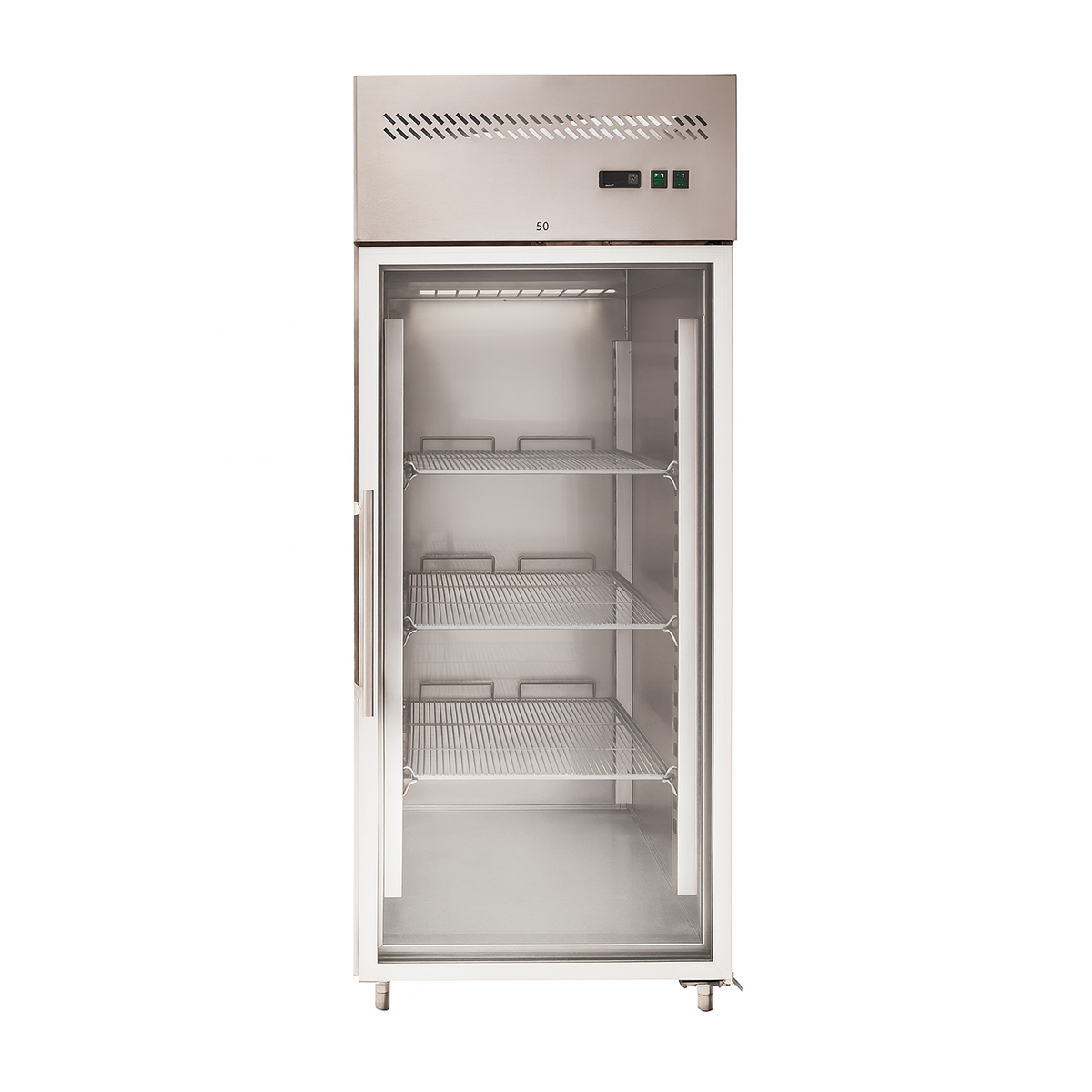 Dulap frigorific vertical inox cu 1 usa, eficienta energetica, 650 LT