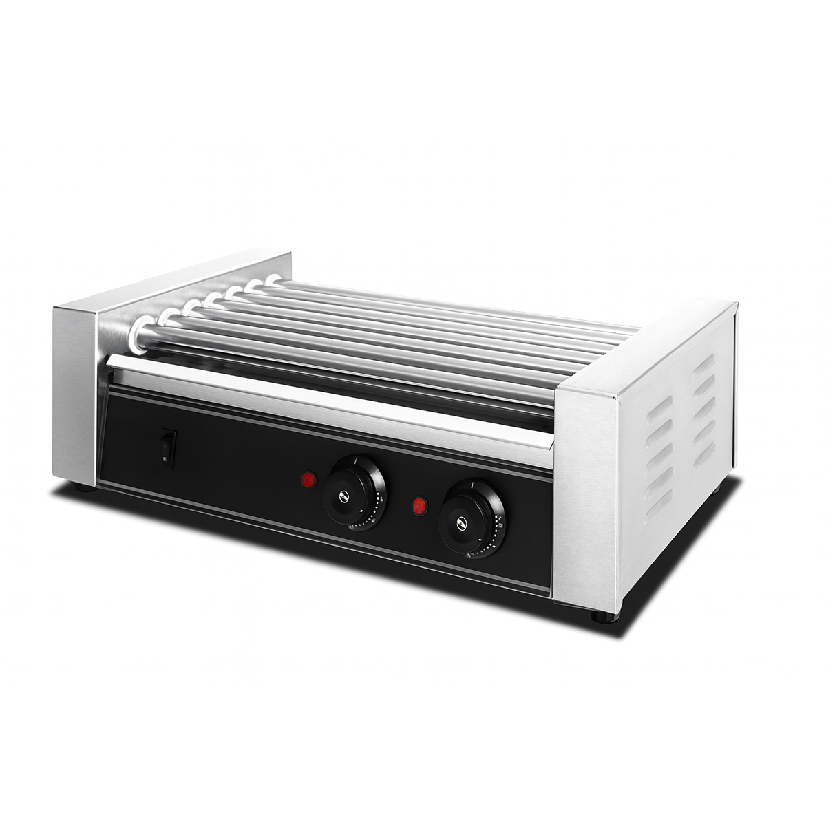 Grill pentru hot-dog electric, tip roller grill, inox, cu 7 role