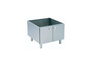 Dulap neutru Inoksan dublu, usi batante, inox, 80*73*62 cm