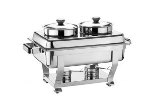 Chafing dish OZTI cu 2 boluri ptr supe