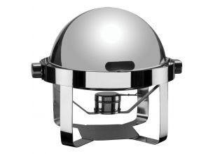 Chafing dish OZTI, rotund rolltop, inox, 1 cuva, 40 cm