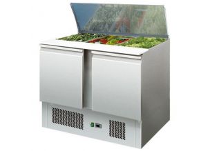Salad bar, inox, racire statica, 275 lt, cu capac, 105*70*85 cm