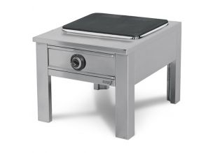 Aragaz de podea electric profesional, 1 arzator central, 4 kW, 60*80*50 cm