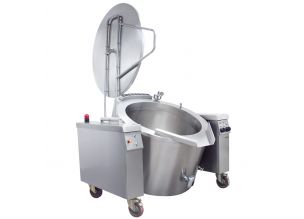 Marmita pe gaz, profesional, OZTI, inox, 150 lt, automata, incalzire indirecta, 192*165*109 cm