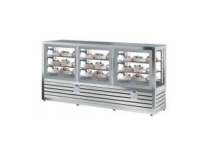 Vitrina frigorifica-congelatoare verticala tripla combinata, pentru cofetarie gelaterie, profesionala, 528+264 lt, 231*62*121 cm