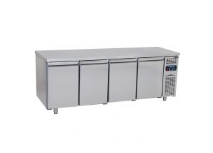 Masa rece FRENOX, profesionala, inox, 4 usi, ingusta, 632 lt, 213*70*85 cm