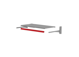 Polita 100*50 cm, P50 pentru raft metalic alb