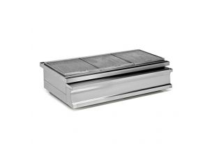 Grill profesional, inox, pe carbuni, 120*73*29 cm