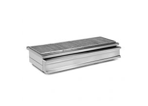 Grill profesional, inox, pe carbuni, 160*73*29 cm