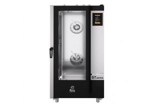 Cuptor profesional patiserie FM pe gaz cu 16 tavi si panou de control digital + carucior