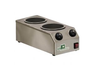 Ciocolatiera pentru inghetata, inox, 2 x 2 lt, 20*45*15 cm