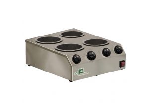 Ciocolatiera pentru inghetata, inox, 4 x 2 lt, 40*45*15 cm