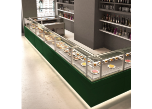 Vitrina frigorifica Jordao pentru inghetata - 1.25 m Kubo