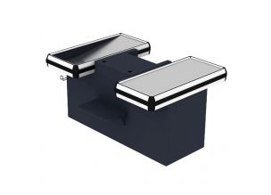 Modul dublu masa pentru casa de marcat 1,68 m cu rama din aluminiu