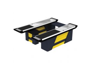 Masa casa de marcat modul dublu 3,7 m, cu 2 benzi si rama din aluminiu