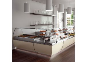 Vitrina calda Jordao bain marie 1.70 m Twist
