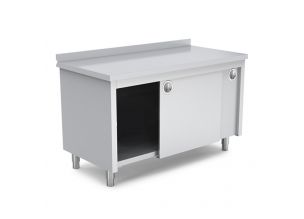 Masa de lucru inox cu dulap 200*70*85