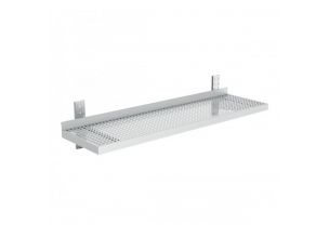 Polita inox perforata de perete ajustabila