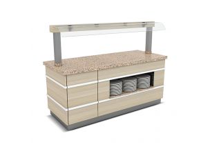Bufet neutru GLASGOW cu o polita interioara si suprastructura 220 cm