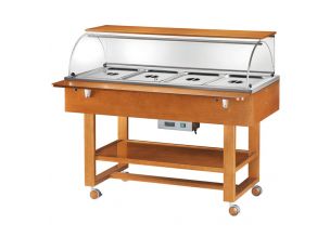 Carucior autoservire bain marie 4*GN1/1