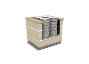 Bufet neutru GLASGOW pentru farfurii 110 cm