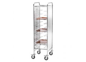 Carucior inox colectare tavi universale