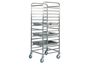 Carucior inox colectare tavi