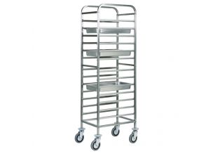 Carucior inox colectare tavi