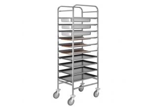 Carucior inox colectare tavi