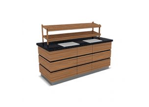 Bufet neutru KOBE pentru paine 220 cm