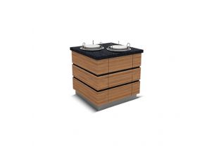 Bufet neutru KOBE pentru farfurii 110 cm